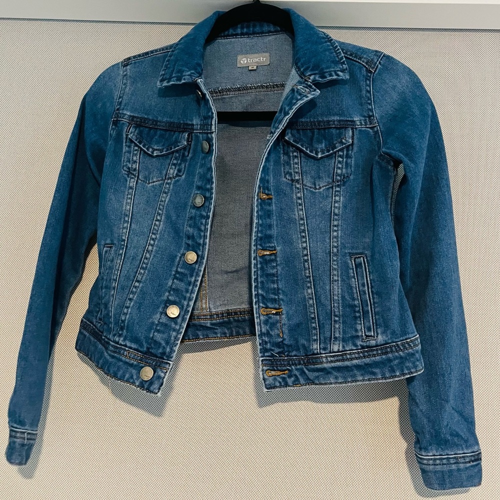 Tractr Medium Blue Jean Jacket